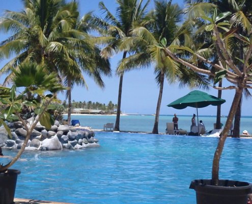 Fiji pool with ocean view by Takara
