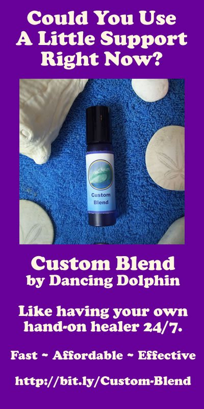A custom flower essence gem essence aromatherapy blend by Dancing Dolphin