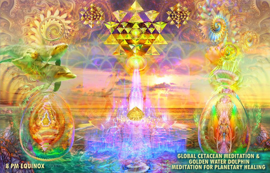 Free Golden Water Dolphin Meditation for Planetary Healing Spring Equinox