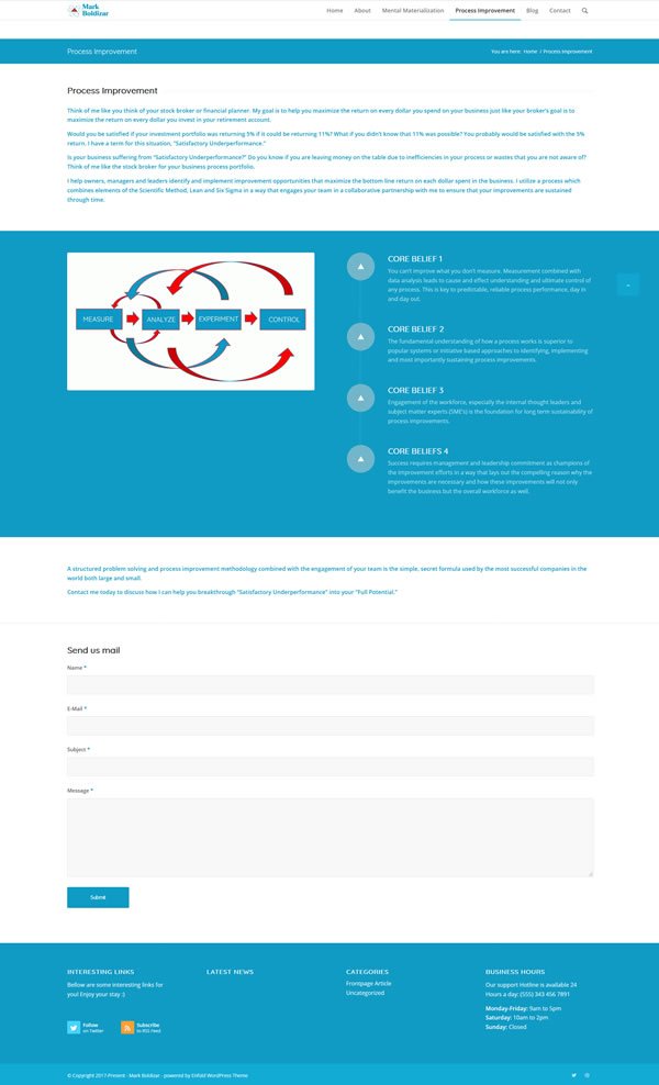 Website Design Sample Mark Boldizar