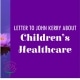 Letter to John Kerry about Children's Healthcare