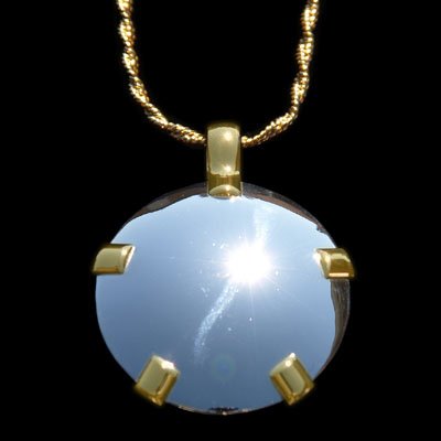 BioElectric Shield Sterling Silver with 14K Gold Tab Polished Finish