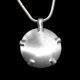BioElectric Shield Sterling Silver with Sterling Silver Tabs, Brushed Finish EMF Protection