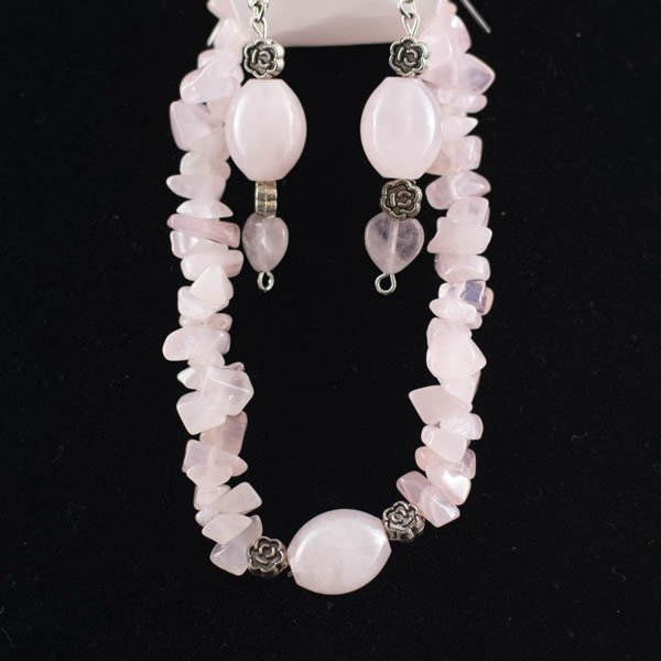 Semi-Precious-Stone Earring and Bracelet Sets