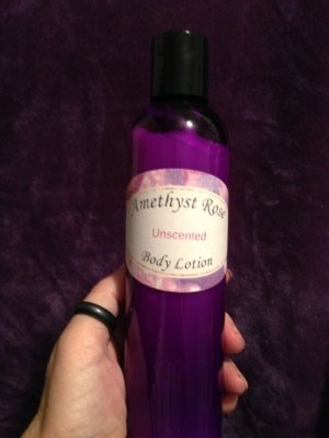 Amethyst Rose Body Care Energy Healing Body Lotion