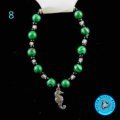 8. Malachite Bracelet with Sea Horse