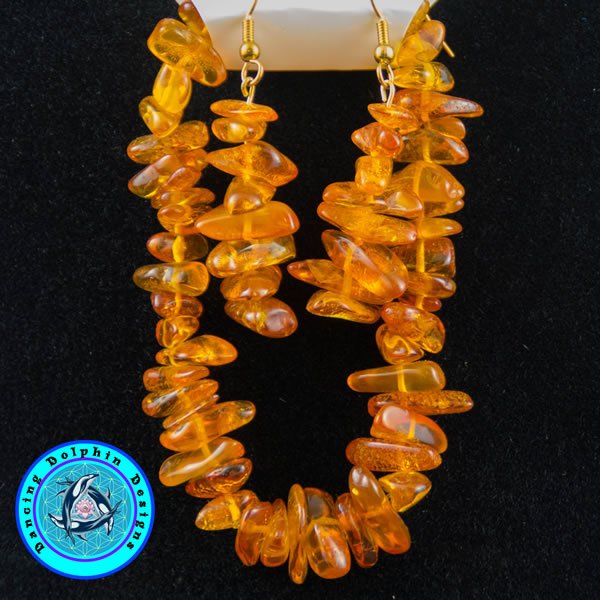 Amber Bracelet Earring Set