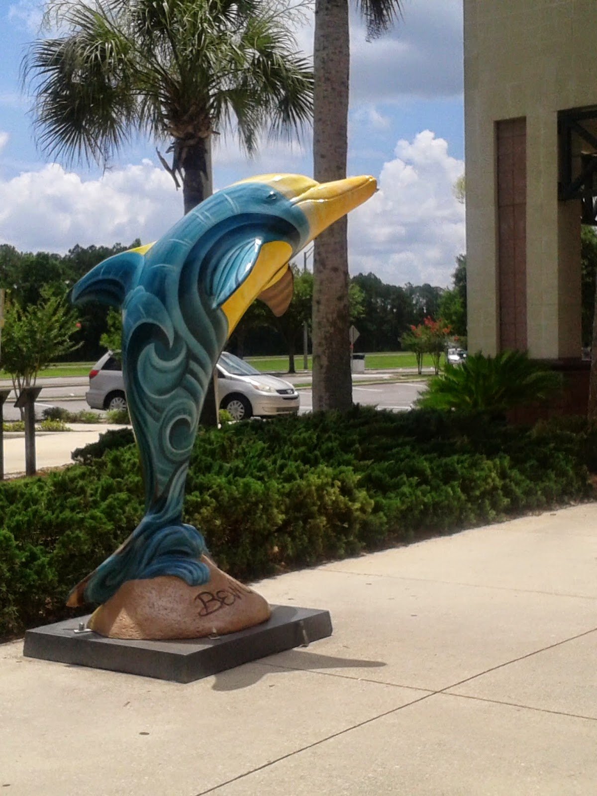 Dolphins &Whales Forever dolphin statute